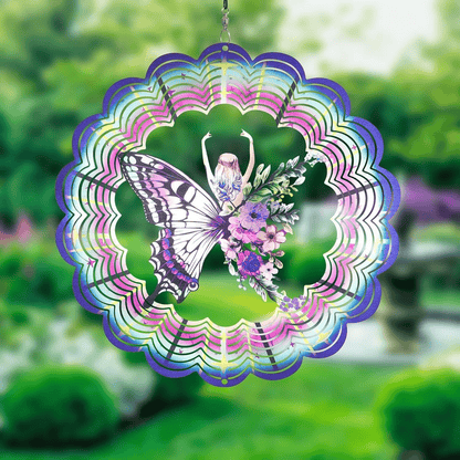 🏠Lucky Mandala Windmill – 3D Kinetic Art, Indoor/Outdoor, Stainless Steel