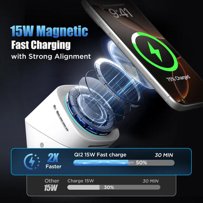 YWZ 3 in 1 Wireless Charger Fast Charging for iPhone