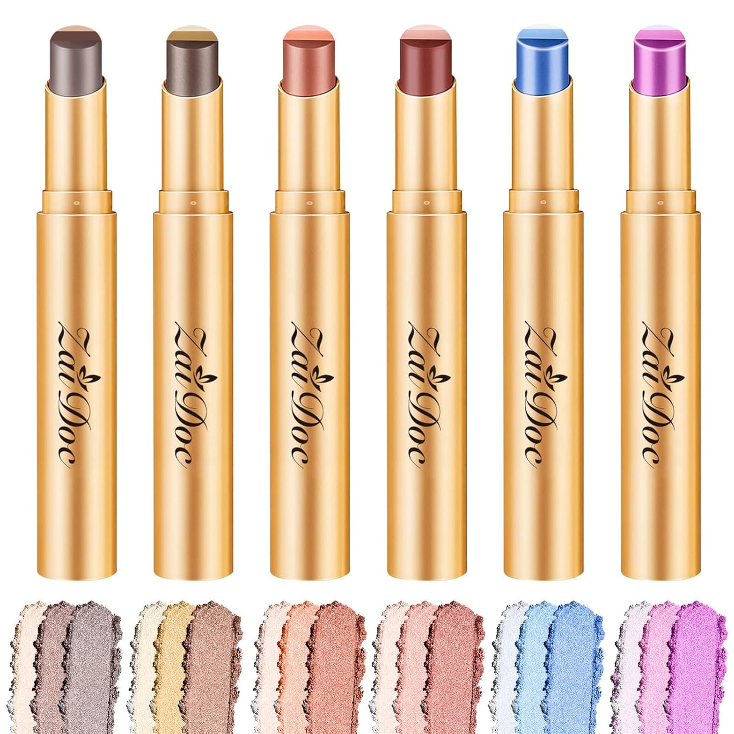 🎨 3-Color Eyeshadow Stick – Creamy, Blendable, Long-Lasting, On-the-Go