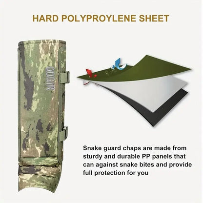 🔥Unisex Adjustable Outdoor Snake-Resistant Leg Gaiters, Abrasion-Resistant Durable Fabric Protective Gear for Hunting, Hiking