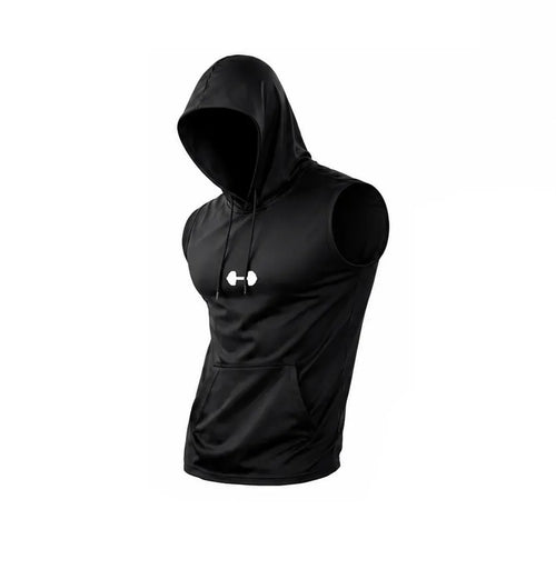 Quick-Dry Cooling Hooded Sleeveless Tops
