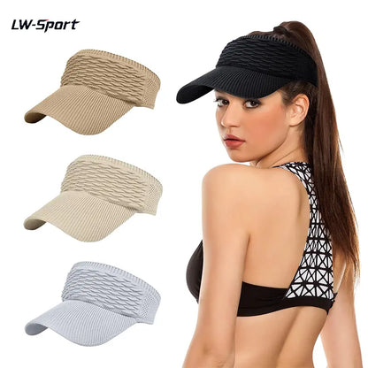 Women's High Ponytail Sun Visor Hat for Sun Protection