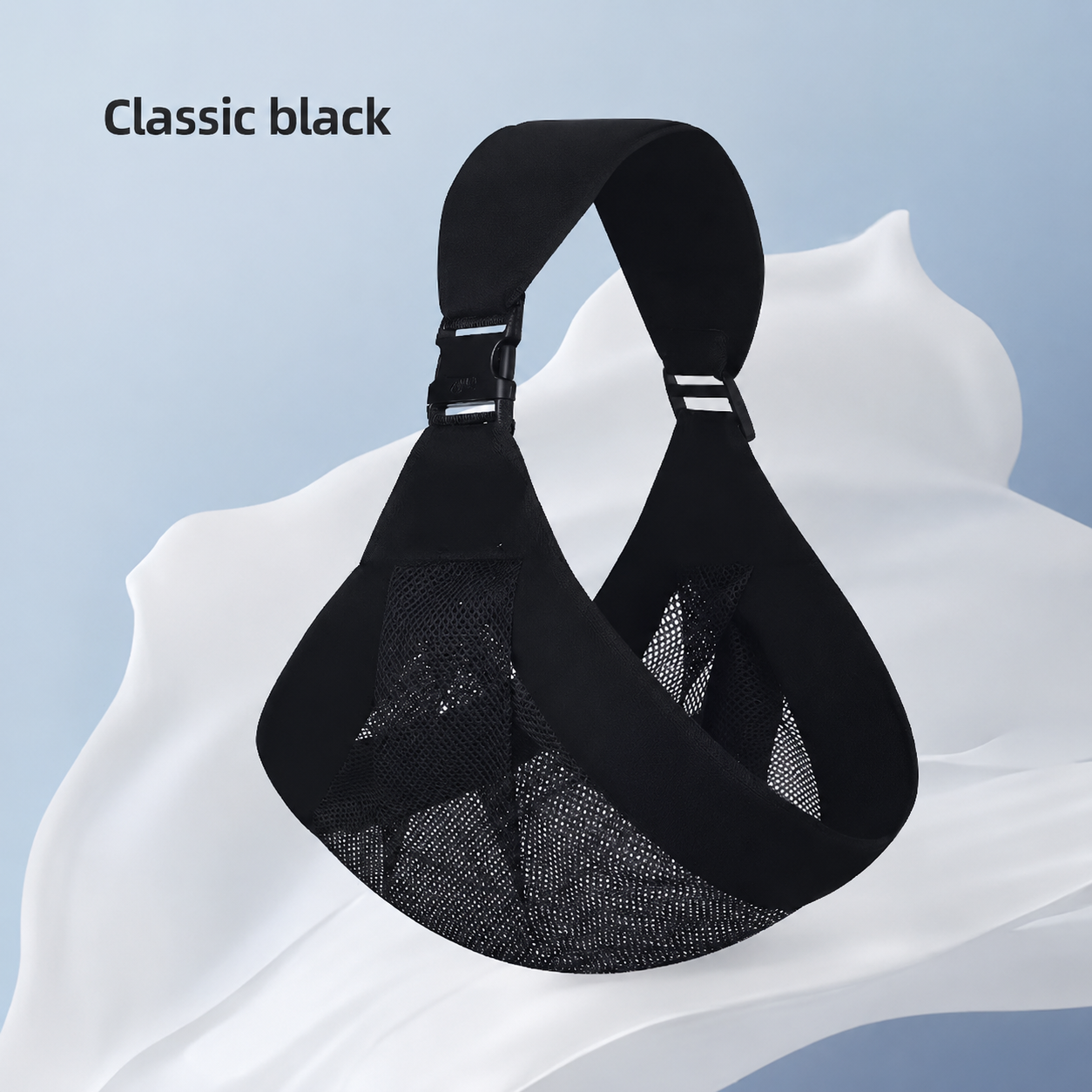 Adjustable One-Shoulder Baby Sling Carrier – Breathable Mesh & All-Season Hip Seat