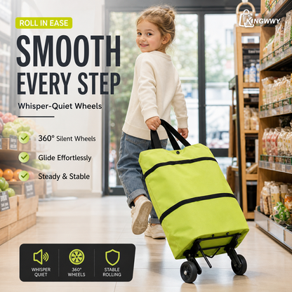 ⚡LAST DAY-50% OFF🔥 2 in 1 Foldable Shopping Cart