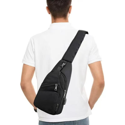 🔥Men's Waterproof Oxford Sling Chest Bag for Travel & Daily Use