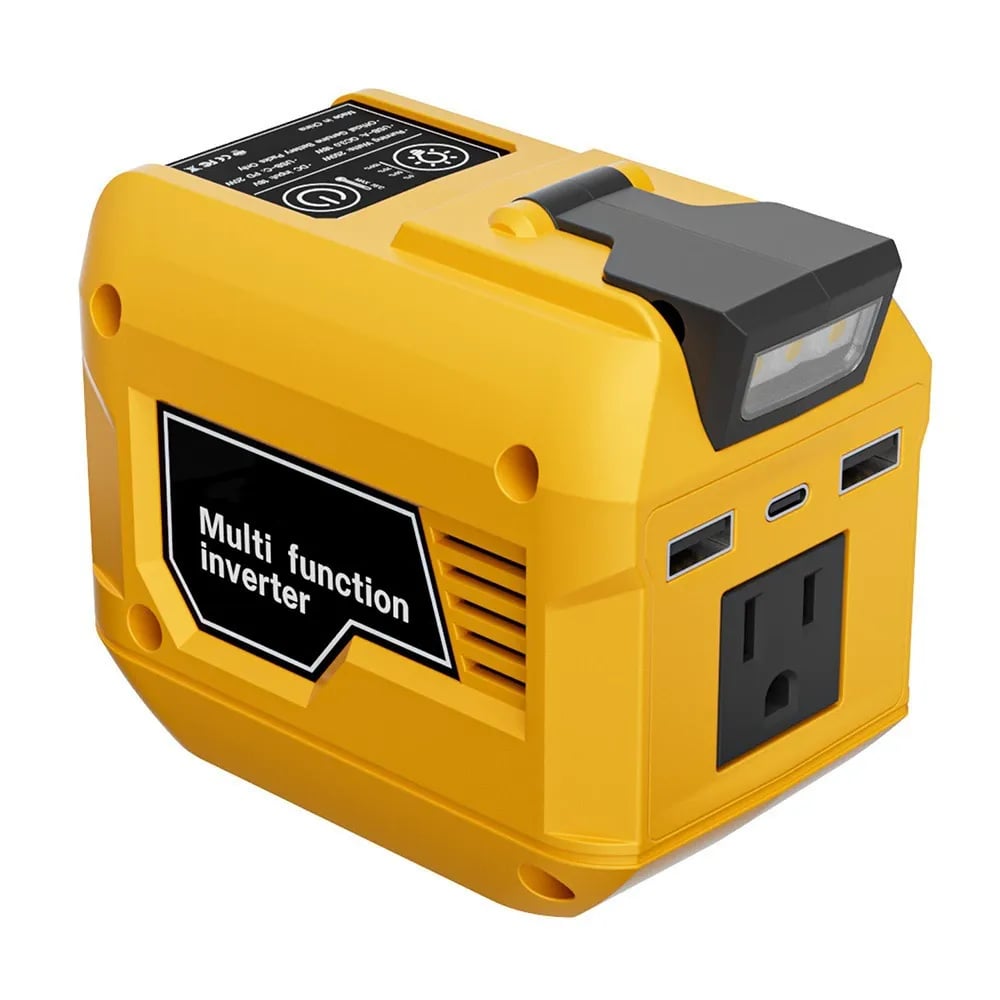 🎁Last Day 50% OFF🔋250W Portable Power Inverter – Turn 18V–21V Tool Batteries Into 220V AC Power