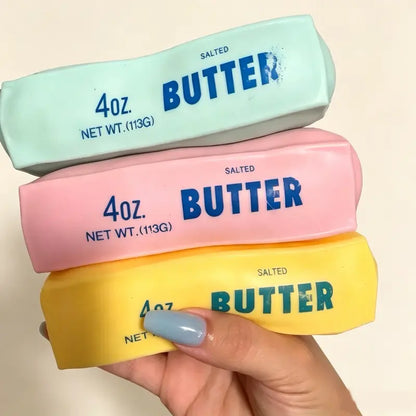 Crunchy Butter Bar Squishy Fidget Toy | Stress Relief Sensory Decompression Toy