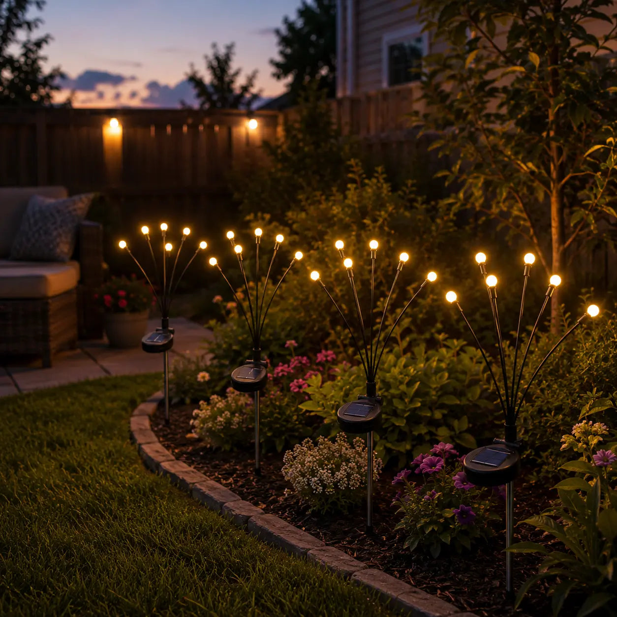 🔥Last day 50% OFF🔥Outdoor Solar Firefly Lights with Auto Dusk-to-Dawn Glow-Buy More Save More