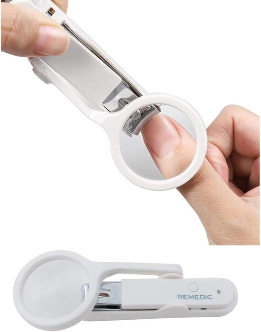 Pet Nail Clippers with Magnifying Glass, Safe Sharp Pet Claw Trimmer for Cats & Small Dogs, Anti-Splinter Nail Cutter for Home Grooming