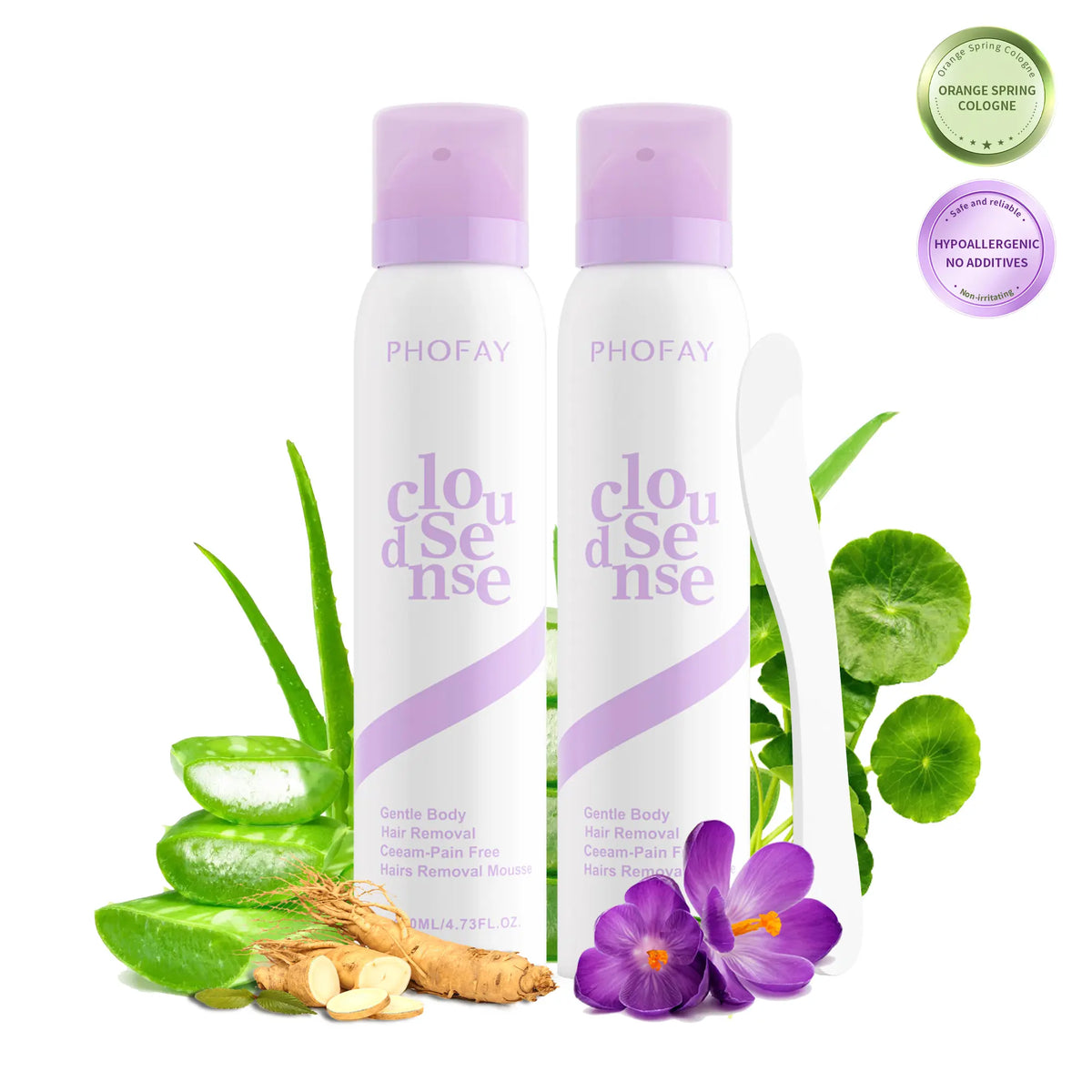 ✨ Pain-Free Bikini Hair Removal Cream – Gentle Sensitive Skin Formula with Aloe & Hyaluronic Acid