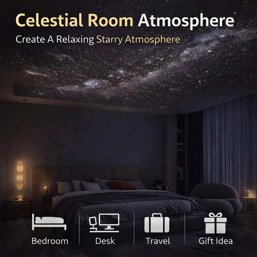 Galaxy Projector 2-in-1 Starry Sky Night Light USB