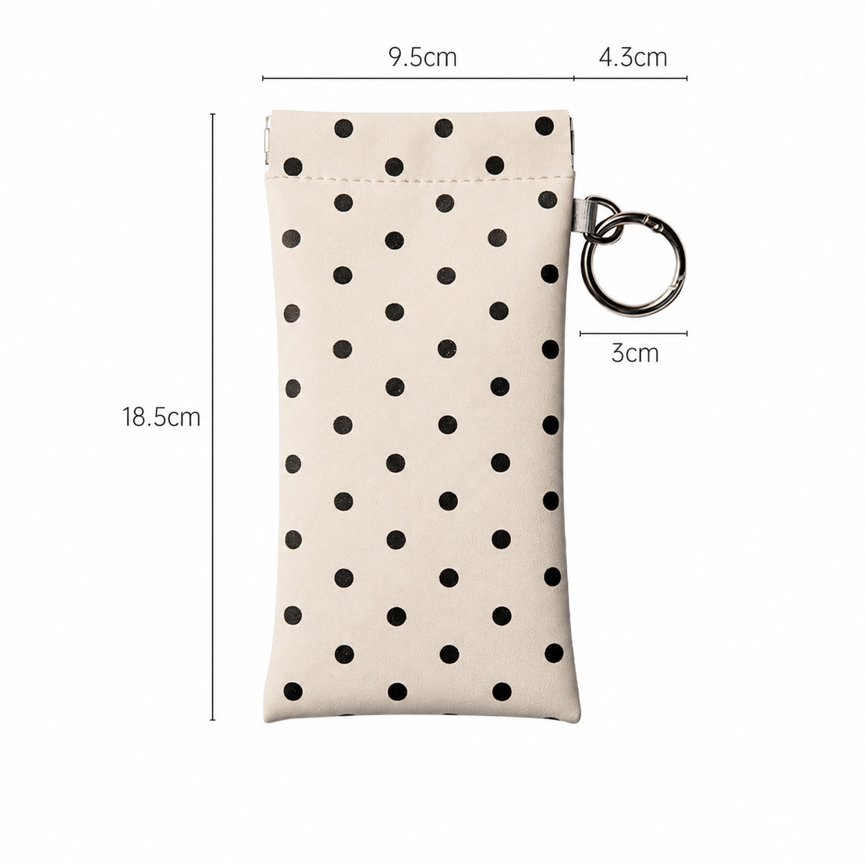 Soft PU Leather Sunglasses Pouch Elastic Opening Eyeglasses Bag