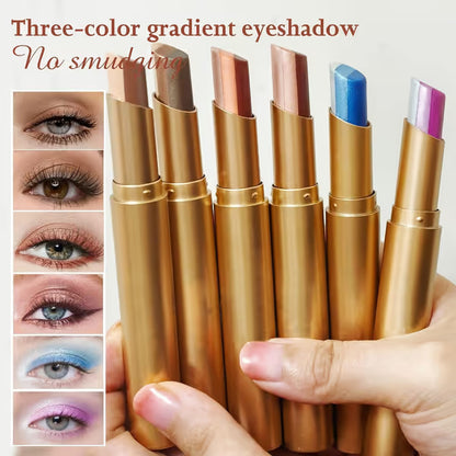 3-Color Eyeshadow Stick – Creamy, Blendable, Long-Lasting, On-the-Go