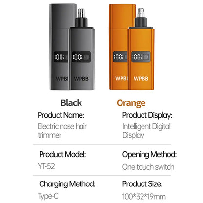 WPBB Electric Nose Hair Trimmer - Painless Grooming for All
