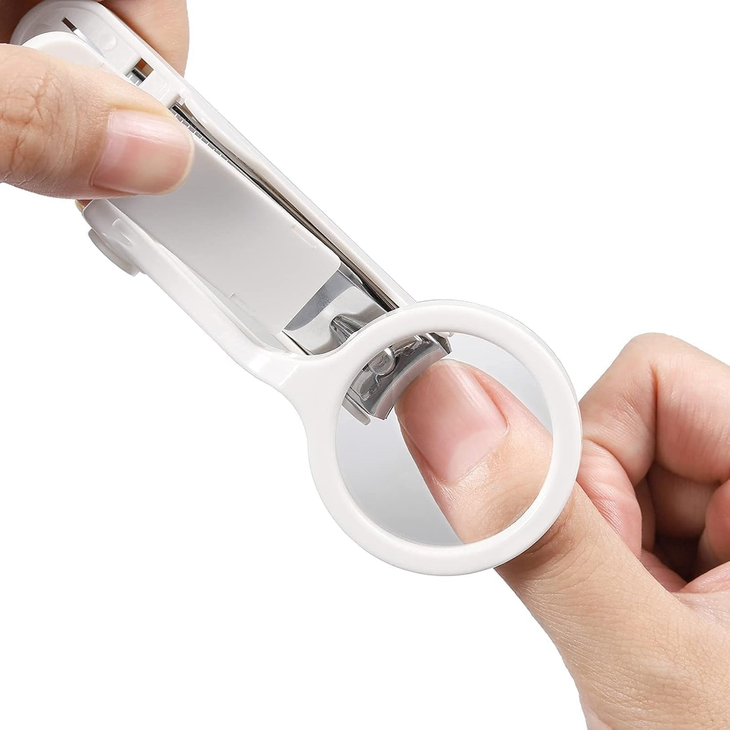 Pet Nail Clippers with Magnifying Glass, Safe Sharp Pet Claw Trimmer for Cats & Small Dogs, Anti-Splinter Nail Cutter for Home Grooming