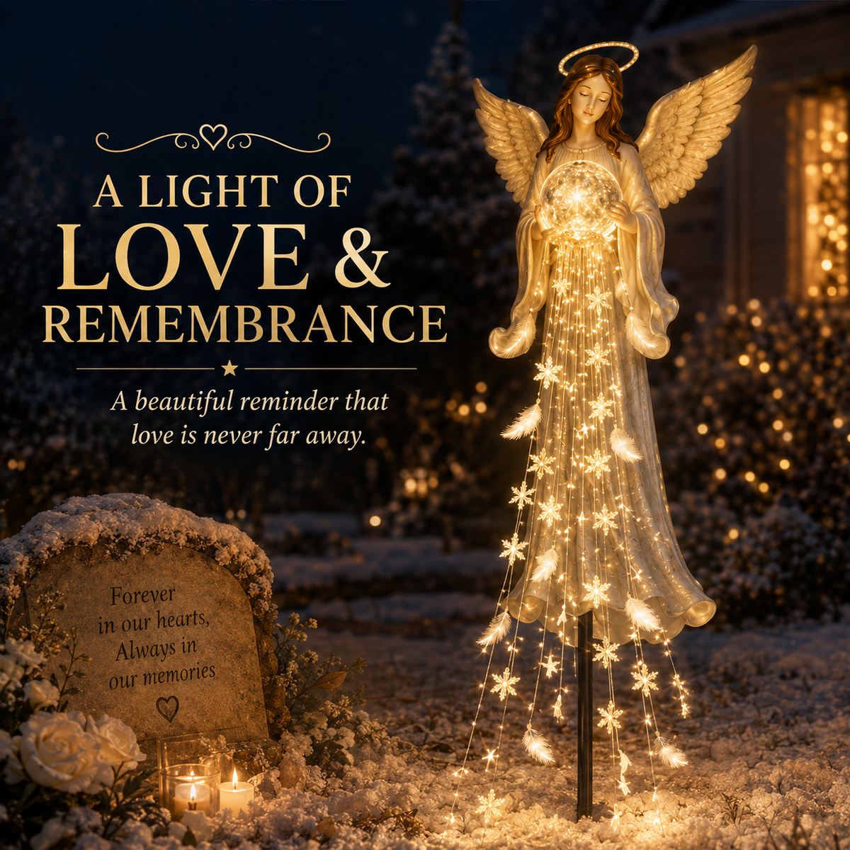 🎁 Today Only: Get 50% Off✨  Angel Remembrance Garden Light👼