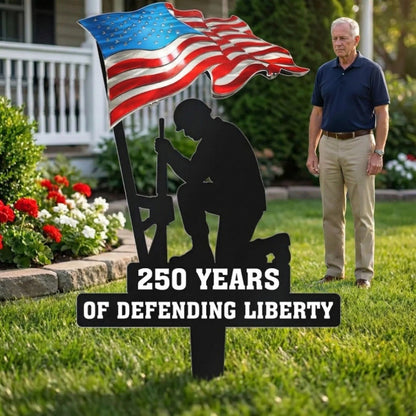 🎁250 Years of Defending Liberty Metal Garden Stake