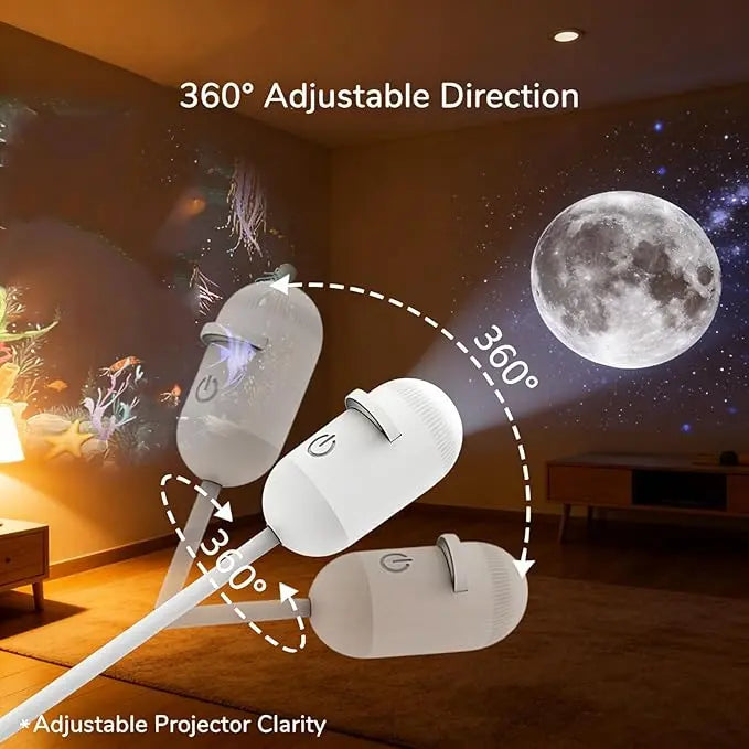 Galaxy Projector 2-in-1 Starry Sky Night Light USB