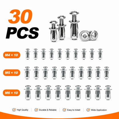 🔩 Heavy-Duty Expansion Rivet Nuts – M4/M5/M6