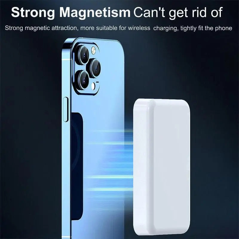 5000mAh Magnetic Power Bank for iPhone 12-17 Series with MagSafe