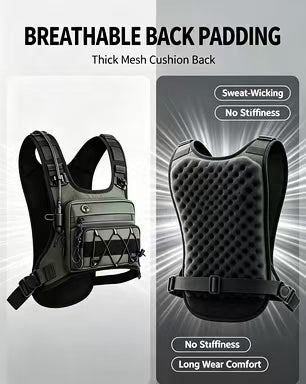 New tactical chest pack, multi-functional off-road motorcycle bag, travel portable hiking bag, riding backpack