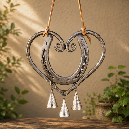 💥LAST DAY 49% OFF🔥The Horseshoe Heart Wind Chime
