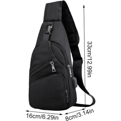 🔥Men's Waterproof Oxford Sling Chest Bag for Travel & Daily Use