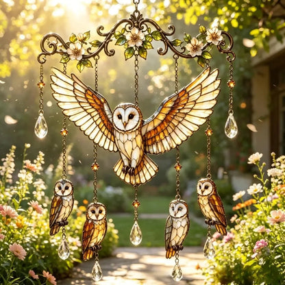 🐦Elegant Hummingbird Garden Wind Chime Suncatcher