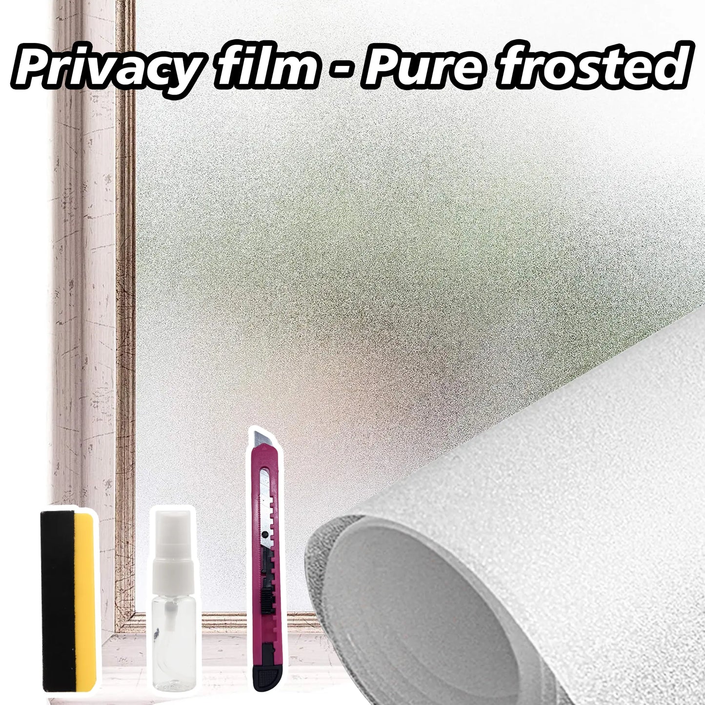 🪟 Static Cling Window Privacy Film | Daytime Privacy & Sun Control