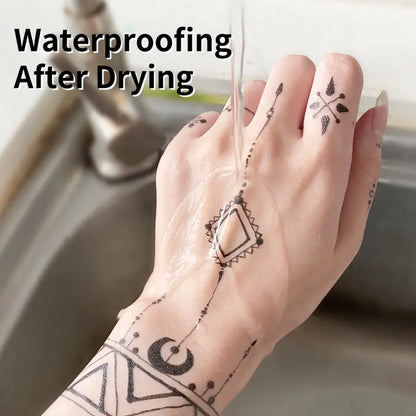 🎨 Temporary Tattoo Markers | Colorful Body Art & Stencil Kit