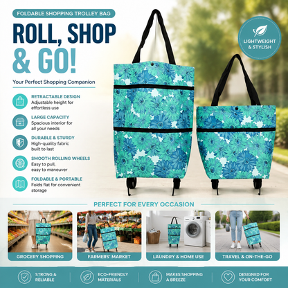 ⚡LAST DAY-50% OFF🔥 2 in 1 Foldable Shopping Cart