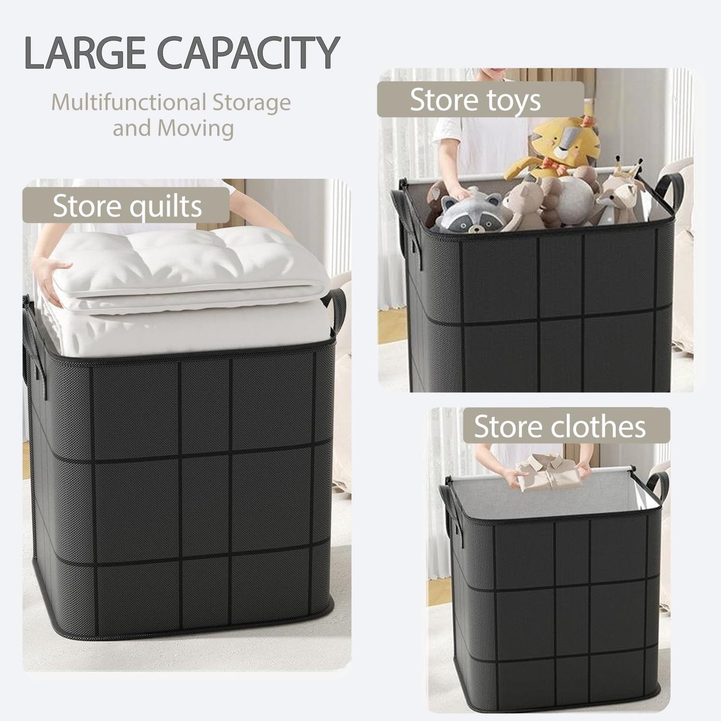 110L Large Storage Bags for Clothes and Blanket