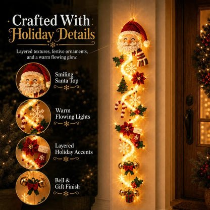 ⚡Light-Up Christmas Door Hanger – 6 Festive Designs with Warm Holiday Glow