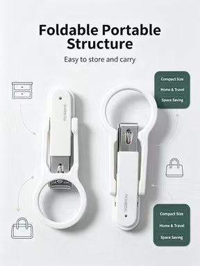 Pet Nail Clippers with Magnifying Glass, Safe Sharp Pet Claw Trimmer for Cats & Small Dogs, Anti-Splinter Nail Cutter for Home Grooming