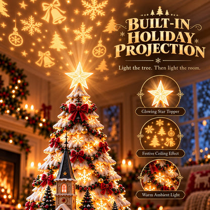 🏆 6,000+ Sold - 🎄MerryRealm Christmas Village Lightscape Tree