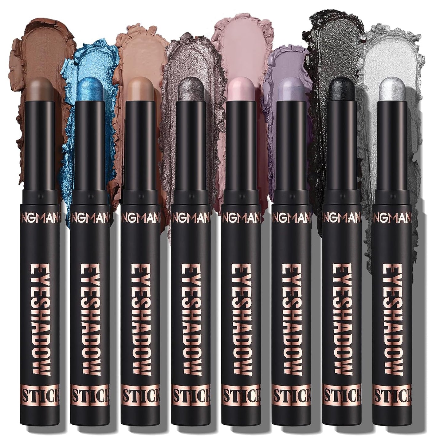 🎨 8-Color Eyeshadow Stick Set – Waterproof, Long-Lasting, Matte & Shimmer, Compact Kit