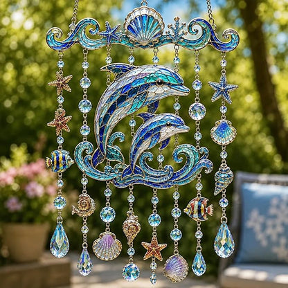 Ocean-Themed Crystal Wind Chime