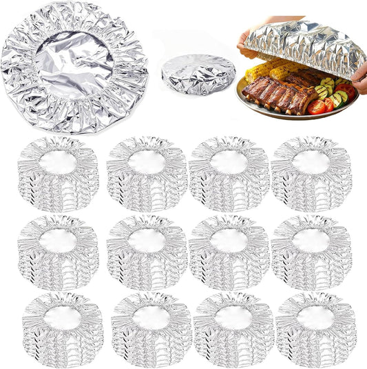 🍳Aluminum Foil Heat Shield Covers – No Plastic, Heat-Resistant, Reusable