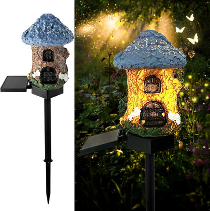 🍄 Enchanted Solar Mushroom House Light – Cozy Fairy Garden Decor
