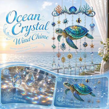 Ocean-Themed Crystal Wind Chime