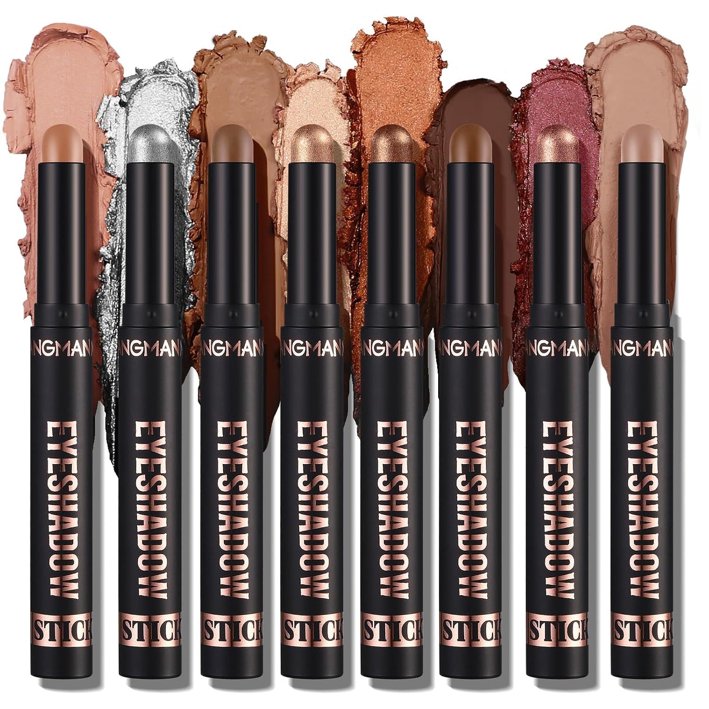 🎨 8-Color Eyeshadow Stick Set – Waterproof, Long-Lasting, Matte & Shimmer, Compact Kit