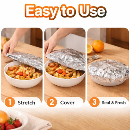 🍳Aluminum Foil Heat Shield Covers – No Plastic, Heat-Resistant, Reusable