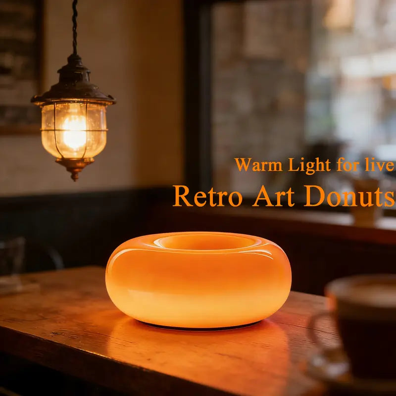 🍩Aesthetic Doughnut LED Night Lamp – Easter Decor 2026-Cozy Ambient Light, Touch Control,Warm Color