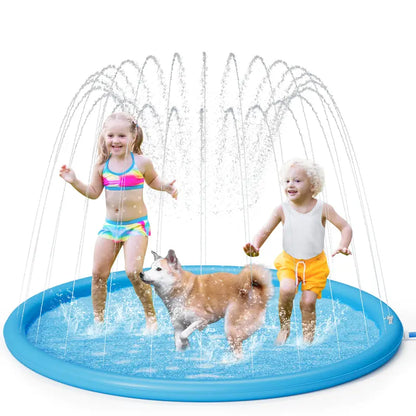 🐶 Splash Mat – Anti-Slip Water Play for Dogs & Kids, Summer Fun 💦