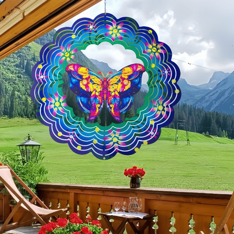 🏠Lucky Mandala Windmill – 3D Kinetic Art, Indoor/Outdoor, Stainless Steel