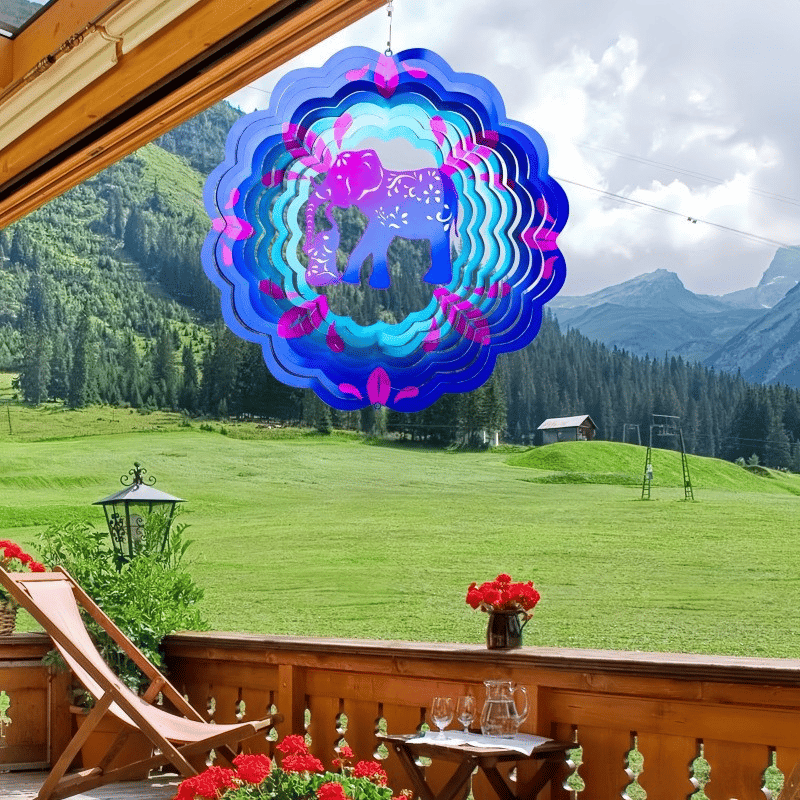 🏠Lucky Mandala Windmill – 3D Kinetic Art, Indoor/Outdoor, Stainless Steel