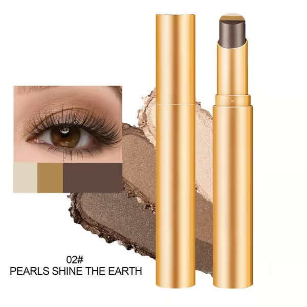 3-Color Eyeshadow Stick – Creamy, Blendable, Long-Lasting, On-the-Go
