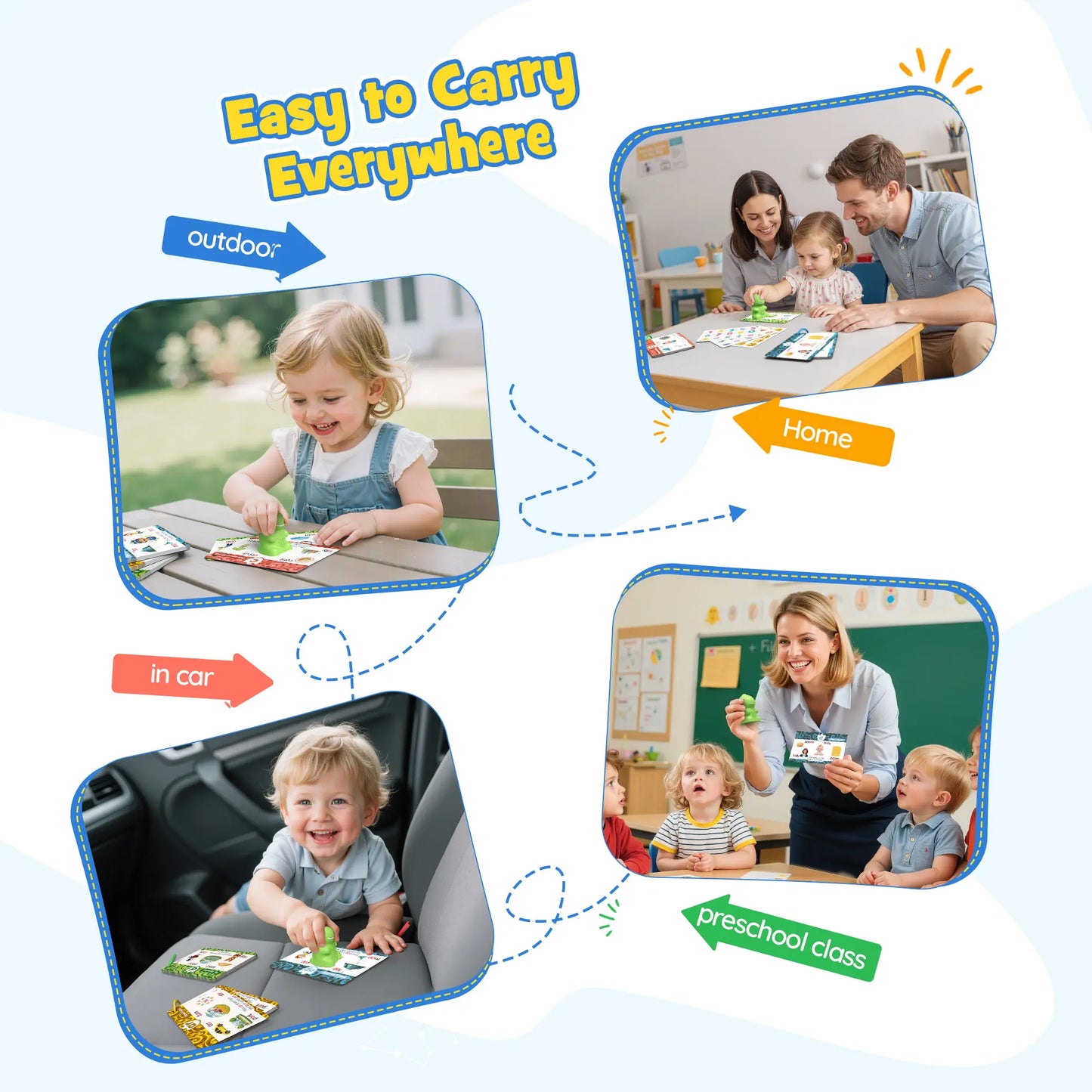 Dinosaur Talking Flash Cards - Montessori Learning Set