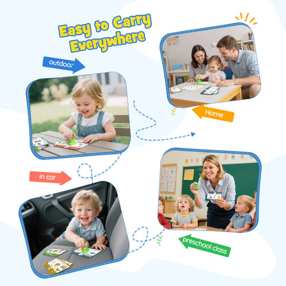 Dinosaur Talking Flash Cards - Montessori Learning Set