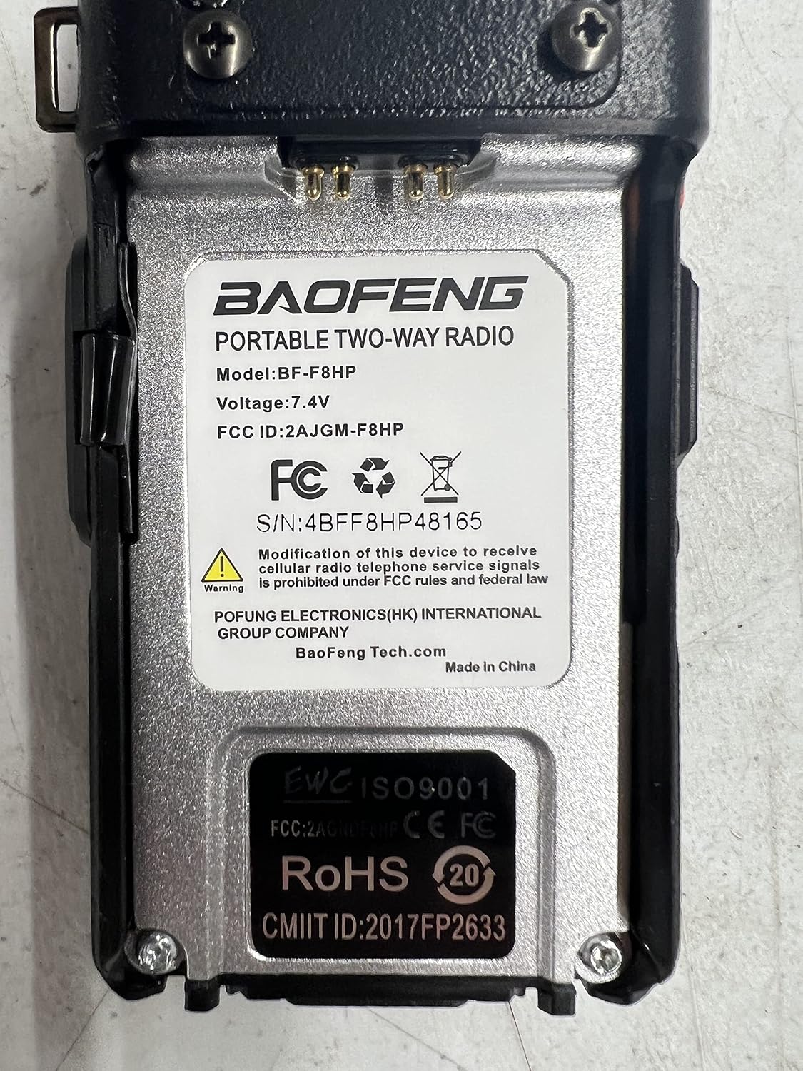 BAOFENG BF-F8HP (UV-5R 3rd Gen) 8-Watt Dual Band Two-Way Radio (136-174MHz VHF & 400-520MHz UHF) Includes Full Kit with Large Battery